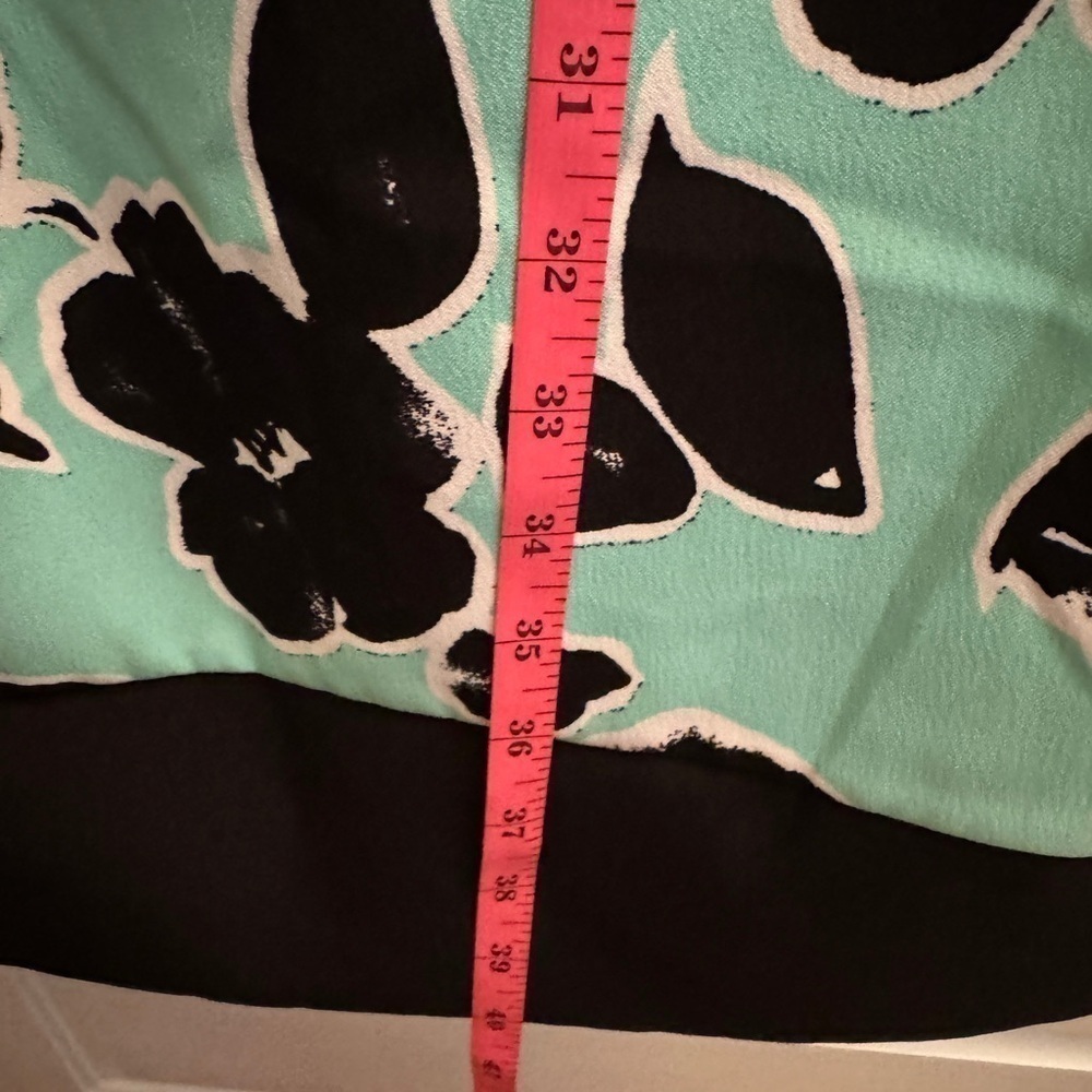 NWT RONNI NICOLE Shift Sleeveless Boat Neck Green & Black Floral Print Dress 16W - Picture 7 of 7